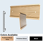 Wall Holder 1/16x1-1/2x9 Black